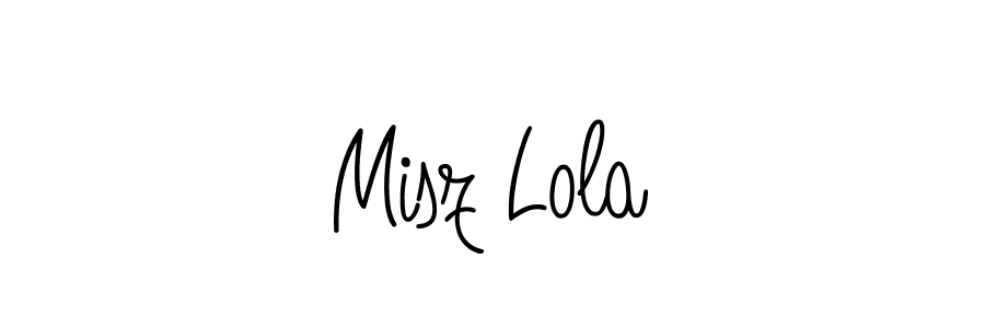 Similarly Angelique-Rose-font-FFP is the best handwritten signature design. Signature creator online .You can use it as an online autograph creator for name Misz Lola. Misz Lola signature style 5 images and pictures png