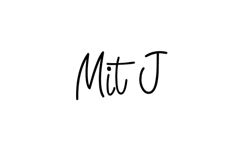 How to Draw Mit J signature style? Angelique-Rose-font-FFP is a latest design signature styles for name Mit J. Mit J signature style 5 images and pictures png