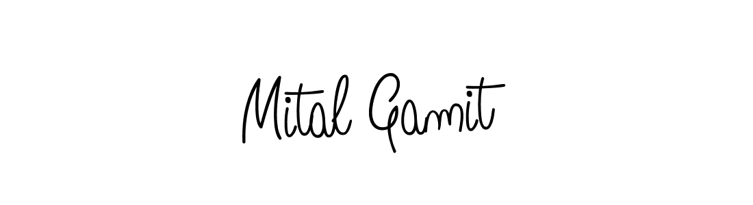 Also we have Mital Gamit name is the best signature style. Create professional handwritten signature collection using Angelique-Rose-font-FFP autograph style. Mital Gamit signature style 5 images and pictures png