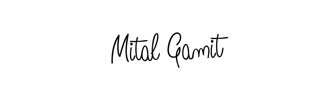 Also we have Mital Gamit name is the best signature style. Create professional handwritten signature collection using Angelique-Rose-font-FFP autograph style. Mital Gamit signature style 5 images and pictures png