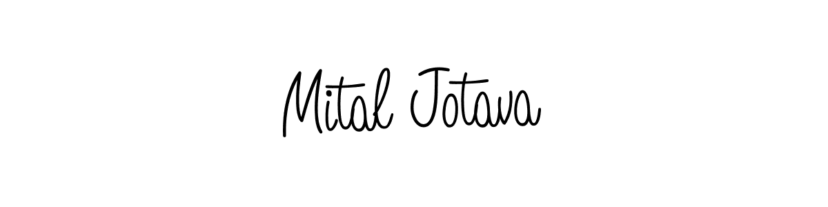 The best way (Angelique-Rose-font-FFP) to make a short signature is to pick only two or three words in your name. The name Mital Jotava include a total of six letters. For converting this name. Mital Jotava signature style 5 images and pictures png