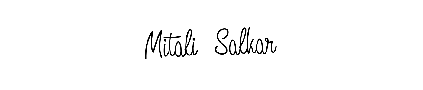 Once you've used our free online signature maker to create your best signature Angelique-Rose-font-FFP style, it's time to enjoy all of the benefits that Mitali  Salkar name signing documents. Mitali  Salkar signature style 5 images and pictures png