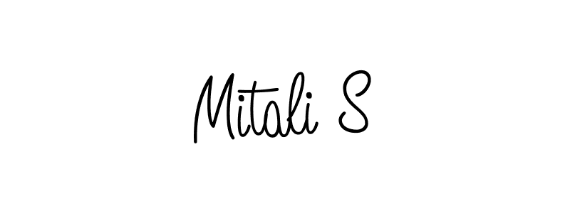 How to make Mitali S signature? Angelique-Rose-font-FFP is a professional autograph style. Create handwritten signature for Mitali S name. Mitali S signature style 5 images and pictures png