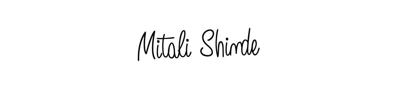 Use a signature maker to create a handwritten signature online. With this signature software, you can design (Angelique-Rose-font-FFP) your own signature for name Mitali Shinde. Mitali Shinde signature style 5 images and pictures png