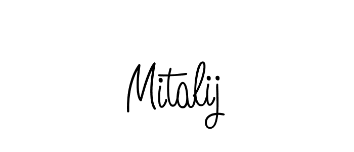 The best way (Angelique-Rose-font-FFP) to make a short signature is to pick only two or three words in your name. The name Mitalij include a total of six letters. For converting this name. Mitalij signature style 5 images and pictures png