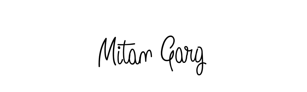 Use a signature maker to create a handwritten signature online. With this signature software, you can design (Angelique-Rose-font-FFP) your own signature for name Mitan Garg. Mitan Garg signature style 5 images and pictures png