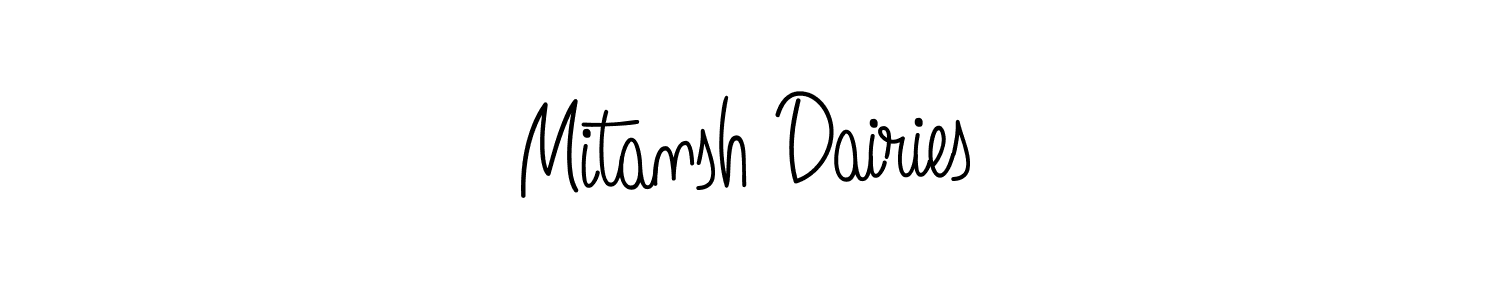 Angelique-Rose-font-FFP is a professional signature style that is perfect for those who want to add a touch of class to their signature. It is also a great choice for those who want to make their signature more unique. Get Mitansh Dairies name to fancy signature for free. Mitansh Dairies signature style 5 images and pictures png