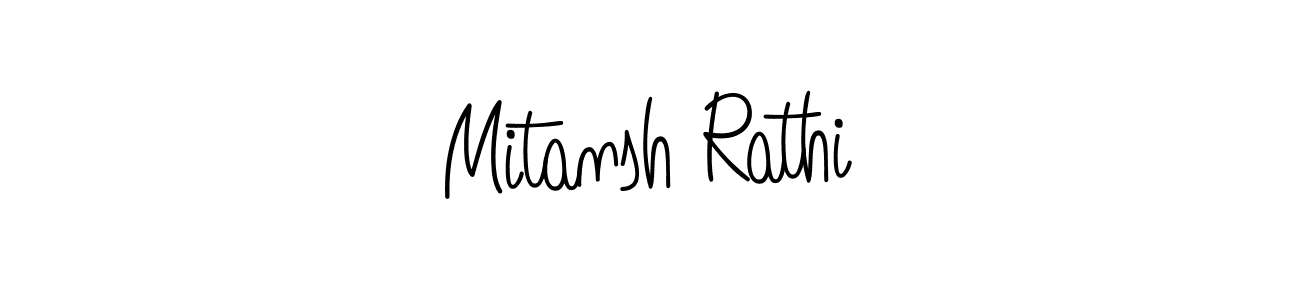 Also we have Mitansh Rathi name is the best signature style. Create professional handwritten signature collection using Angelique-Rose-font-FFP autograph style. Mitansh Rathi signature style 5 images and pictures png