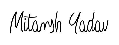 A stylish, flowing autograph style designed for name Mitansh Yadav using Angelique-Rose-font-FFP typography. Perfect for digital creative projects. Mitansh Yadav signature style 5 images and pictures png
