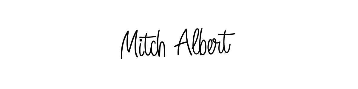Best and Professional Signature Style for Mitch Albert. Angelique-Rose-font-FFP Best Signature Style Collection. Mitch Albert signature style 5 images and pictures png