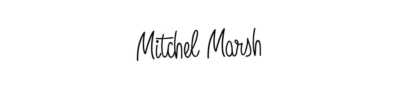 Create a beautiful signature design for name Mitchel Marsh. With this signature (Angelique-Rose-font-FFP) fonts, you can make a handwritten signature for free. Mitchel Marsh signature style 5 images and pictures png