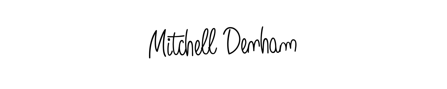 Design your own signature with our free online signature maker. With this signature software, you can create a handwritten (Angelique-Rose-font-FFP) signature for name Mitchell Denham. Mitchell Denham signature style 5 images and pictures png