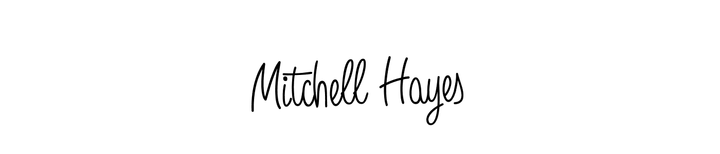 Make a beautiful signature design for name Mitchell Hayes. With this signature (Angelique-Rose-font-FFP) style, you can create a handwritten signature for free. Mitchell Hayes signature style 5 images and pictures png