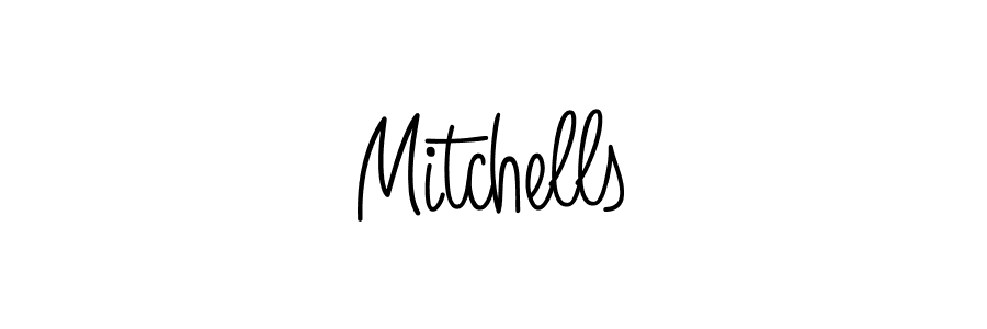 Make a beautiful signature design for name Mitchells. With this signature (Angelique-Rose-font-FFP) style, you can create a handwritten signature for free. Mitchells signature style 5 images and pictures png