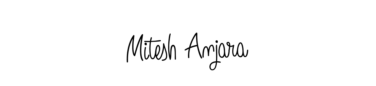 It looks lik you need a new signature style for name Mitesh Anjara. Design unique handwritten (Angelique-Rose-font-FFP) signature with our free signature maker in just a few clicks. Mitesh Anjara signature style 5 images and pictures png