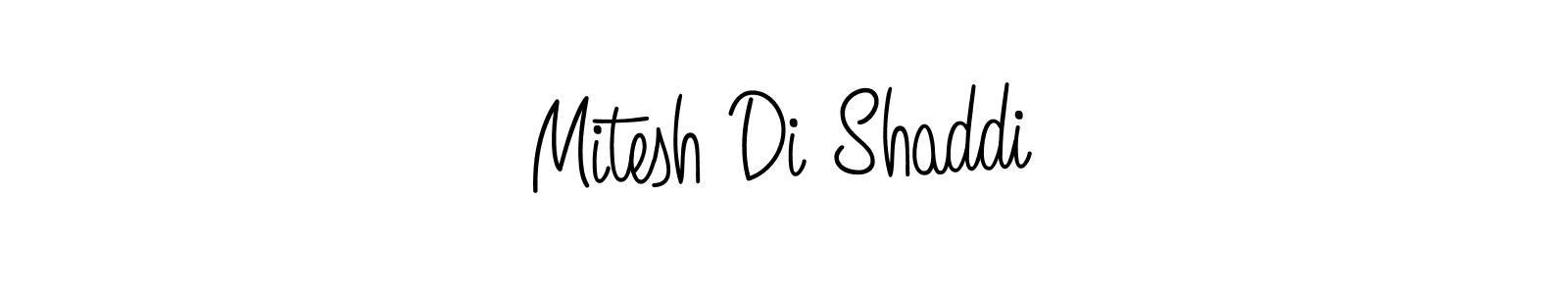 Design your own signature with our free online signature maker. With this signature software, you can create a handwritten (Angelique-Rose-font-FFP) signature for name Mitesh Di Shaddi. Mitesh Di Shaddi signature style 5 images and pictures png