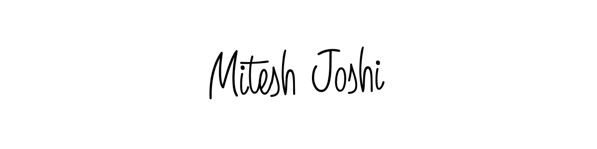 It looks lik you need a new signature style for name Mitesh Joshi. Design unique handwritten (Angelique-Rose-font-FFP) signature with our free signature maker in just a few clicks. Mitesh Joshi signature style 5 images and pictures png