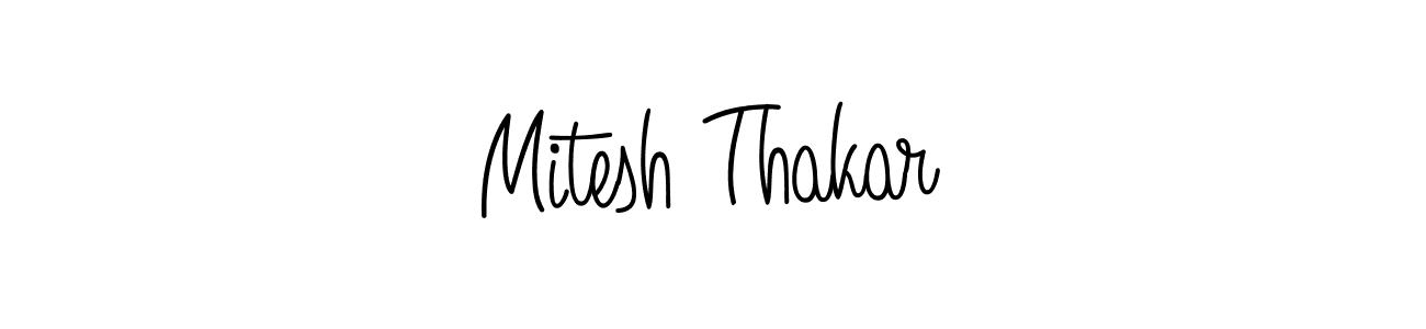 How to make Mitesh Thakar signature? Angelique-Rose-font-FFP is a professional autograph style. Create handwritten signature for Mitesh Thakar name. Mitesh Thakar signature style 5 images and pictures png