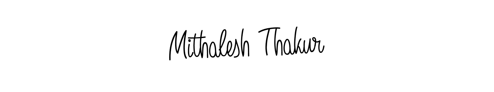 Also we have Mithalesh Thakur name is the best signature style. Create professional handwritten signature collection using Angelique-Rose-font-FFP autograph style. Mithalesh Thakur signature style 5 images and pictures png