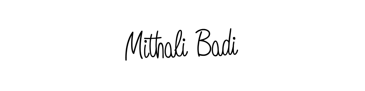 Check out images of Autograph of Mithali Badi name. Actor Mithali Badi Signature Style. Angelique-Rose-font-FFP is a professional sign style online. Mithali Badi signature style 5 images and pictures png