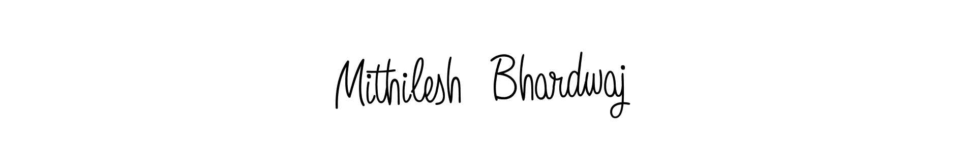 How to make Mithilesh  Bhardwaj name signature. Use Angelique-Rose-font-FFP style for creating short signs online. This is the latest handwritten sign. Mithilesh  Bhardwaj signature style 5 images and pictures png