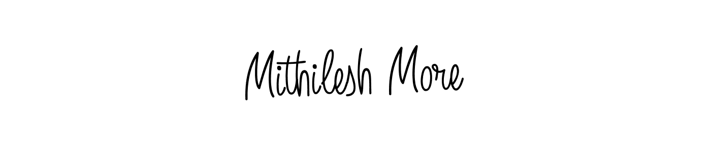 Make a short Mithilesh More signature style. Manage your documents anywhere anytime using Angelique-Rose-font-FFP. Create and add eSignatures, submit forms, share and send files easily. Mithilesh More signature style 5 images and pictures png