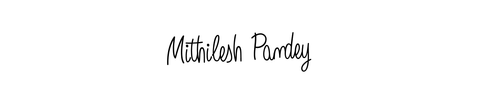 Create a beautiful signature design for name Mithilesh Pandey. With this signature (Angelique-Rose-font-FFP) fonts, you can make a handwritten signature for free. Mithilesh Pandey signature style 5 images and pictures png