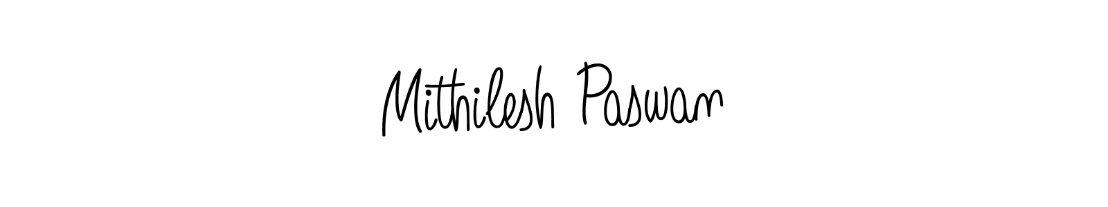 Use a signature maker to create a handwritten signature online. With this signature software, you can design (Angelique-Rose-font-FFP) your own signature for name Mithilesh Paswan. Mithilesh Paswan signature style 5 images and pictures png