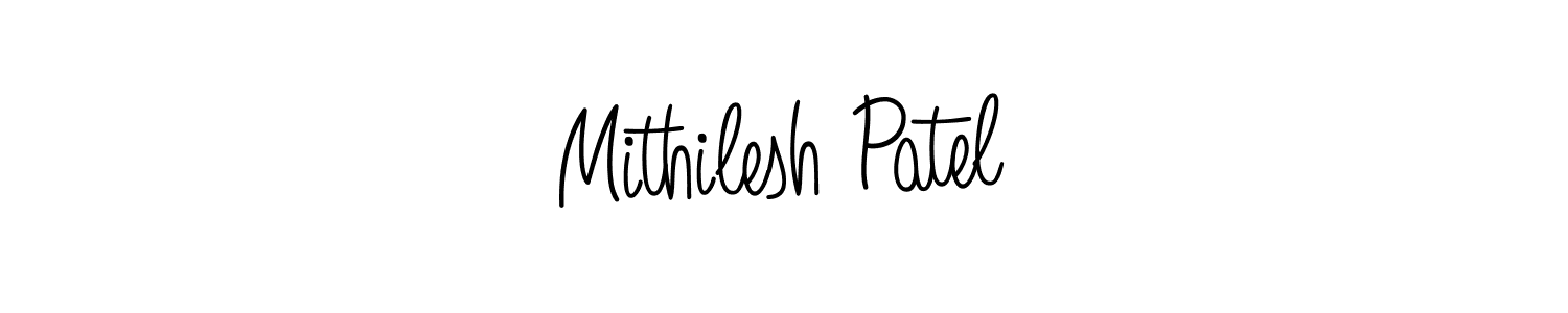 How to Draw Mithilesh Patel signature style? Angelique-Rose-font-FFP is a latest design signature styles for name Mithilesh Patel. Mithilesh Patel signature style 5 images and pictures png