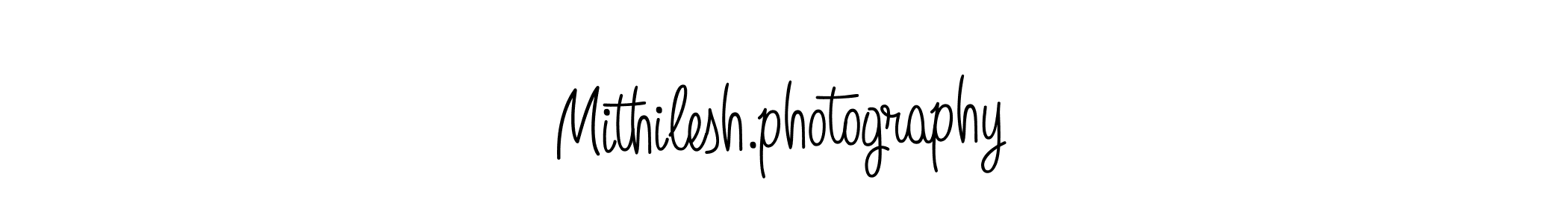 You should practise on your own different ways (Angelique-Rose-font-FFP) to write your name (Mithilesh.photography) in signature. don't let someone else do it for you. Mithilesh.photography signature style 5 images and pictures png