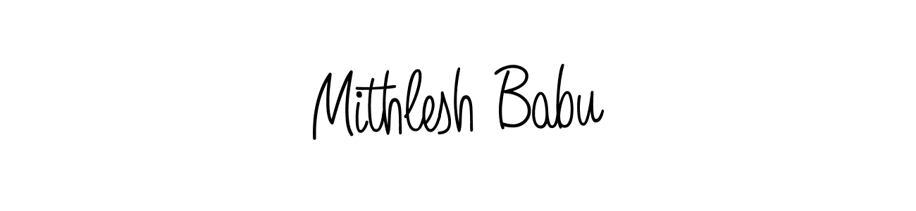 Make a beautiful signature design for name Mithlesh Babu. Use this online signature maker to create a handwritten signature for free. Mithlesh Babu signature style 5 images and pictures png