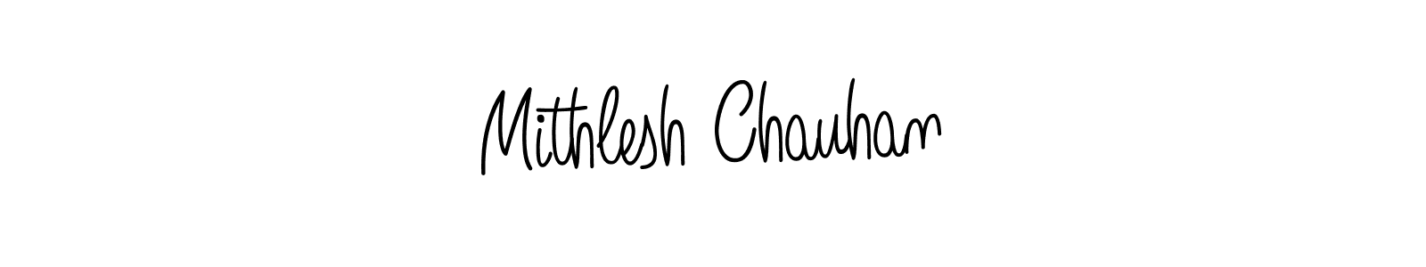 Also we have Mithlesh Chauhan name is the best signature style. Create professional handwritten signature collection using Angelique-Rose-font-FFP autograph style. Mithlesh Chauhan signature style 5 images and pictures png