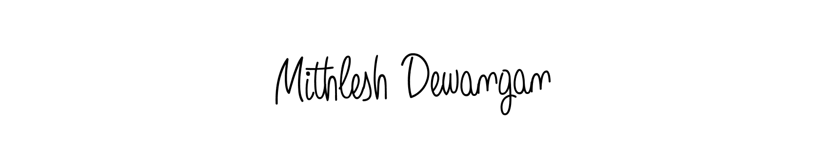 Also we have Mithlesh Dewangan name is the best signature style. Create professional handwritten signature collection using Angelique-Rose-font-FFP autograph style. Mithlesh Dewangan signature style 5 images and pictures png