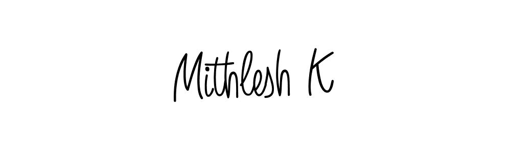 Once you've used our free online signature maker to create your best signature Angelique-Rose-font-FFP style, it's time to enjoy all of the benefits that Mithlesh K name signing documents. Mithlesh K signature style 5 images and pictures png