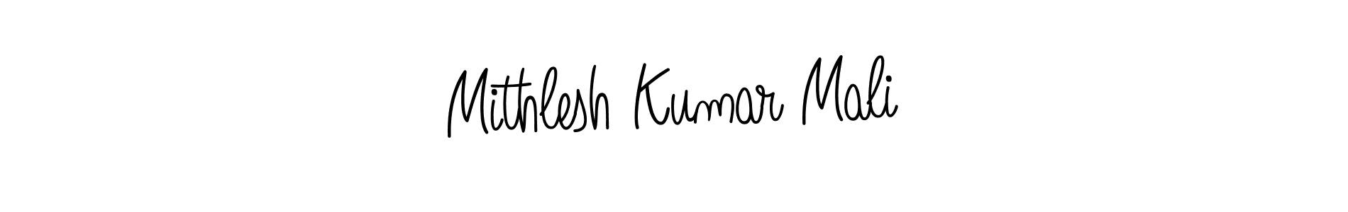 Use a signature maker to create a handwritten signature online. With this signature software, you can design (Angelique-Rose-font-FFP) your own signature for name Mithlesh Kumar Mali. Mithlesh Kumar Mali signature style 5 images and pictures png