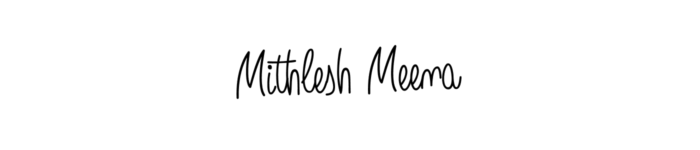 if you are searching for the best signature style for your name Mithlesh Meena. so please give up your signature search. here we have designed multiple signature styles  using Angelique-Rose-font-FFP. Mithlesh Meena signature style 5 images and pictures png