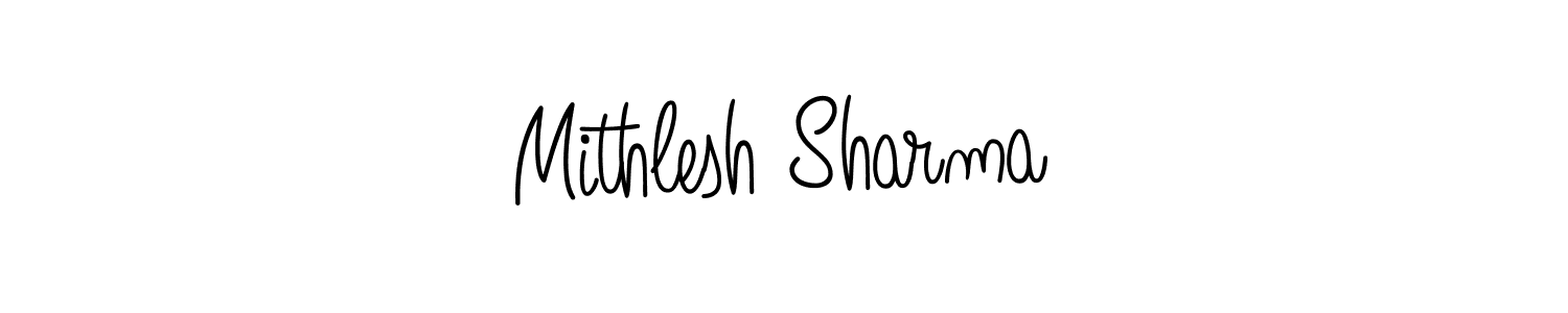 Design your own signature with our free online signature maker. With this signature software, you can create a handwritten (Angelique-Rose-font-FFP) signature for name Mithlesh Sharma. Mithlesh Sharma signature style 5 images and pictures png