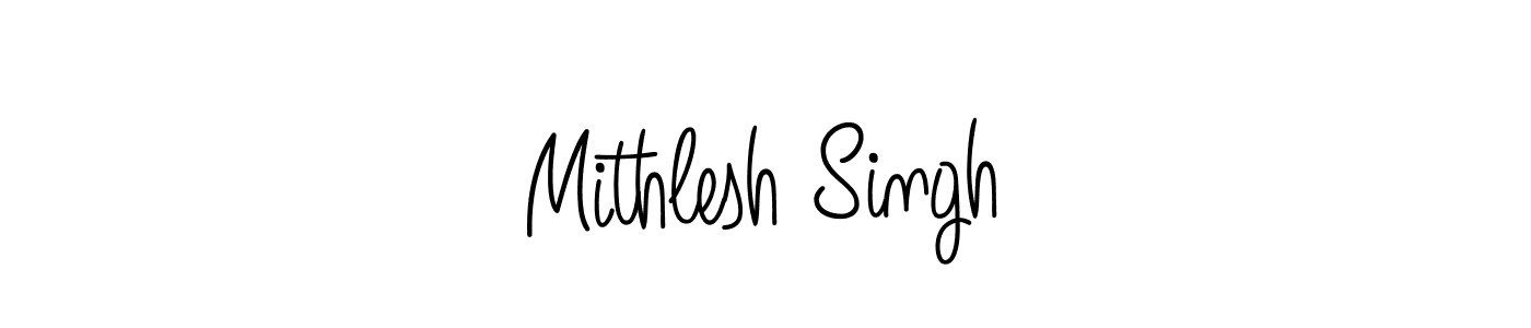 You should practise on your own different ways (Angelique-Rose-font-FFP) to write your name (Mithlesh Singh) in signature. don't let someone else do it for you. Mithlesh Singh signature style 5 images and pictures png