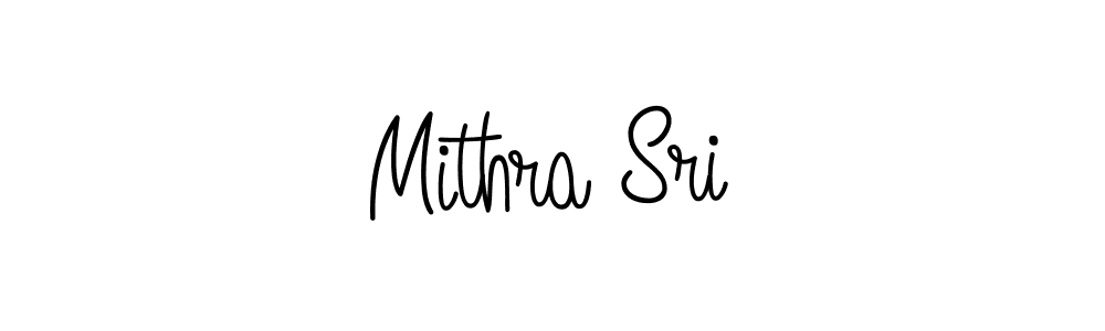 Design your own signature with our free online signature maker. With this signature software, you can create a handwritten (Angelique-Rose-font-FFP) signature for name Mithra Sri. Mithra Sri signature style 5 images and pictures png