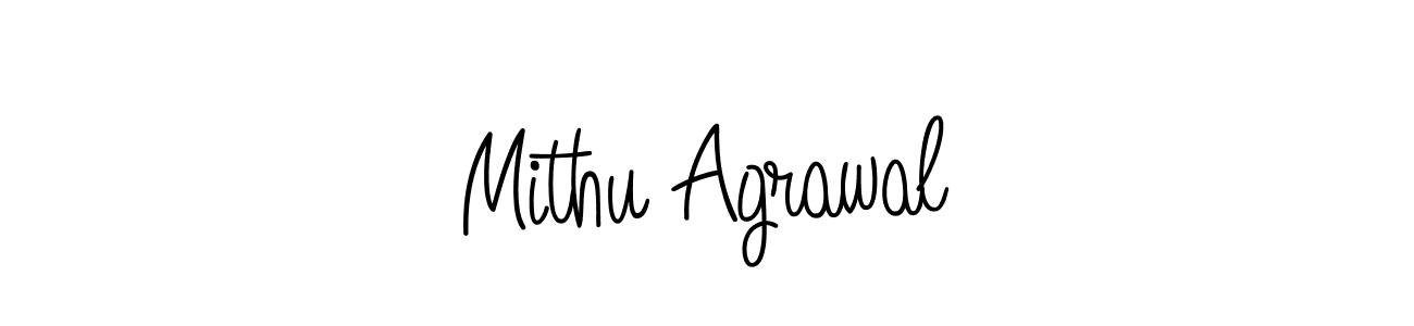 The best way (Angelique-Rose-font-FFP) to make a short signature is to pick only two or three words in your name. The name Mithu Agrawal include a total of six letters. For converting this name. Mithu Agrawal signature style 5 images and pictures png