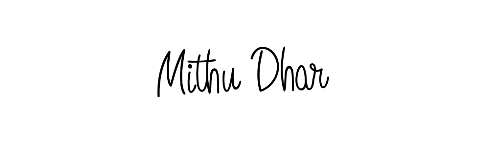 Design your own signature with our free online signature maker. With this signature software, you can create a handwritten (Angelique-Rose-font-FFP) signature for name Mithu Dhar. Mithu Dhar signature style 5 images and pictures png