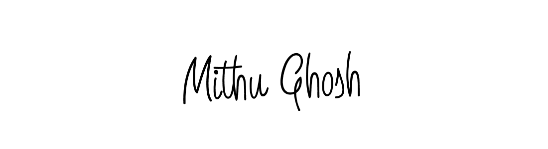 Make a beautiful signature design for name Mithu Ghosh. With this signature (Angelique-Rose-font-FFP) style, you can create a handwritten signature for free. Mithu Ghosh signature style 5 images and pictures png