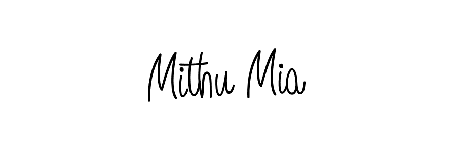 Make a beautiful signature design for name Mithu Mia. With this signature (Angelique-Rose-font-FFP) style, you can create a handwritten signature for free. Mithu Mia signature style 5 images and pictures png