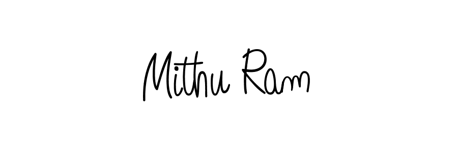 Use a signature maker to create a handwritten signature online. With this signature software, you can design (Angelique-Rose-font-FFP) your own signature for name Mithu Ram. Mithu Ram signature style 5 images and pictures png