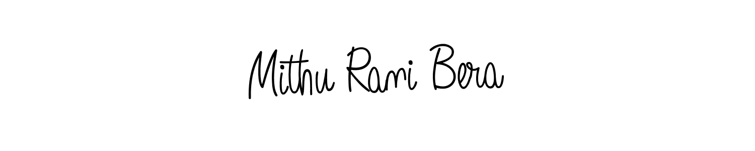 How to make Mithu Rani Bera name signature. Use Angelique-Rose-font-FFP style for creating short signs online. This is the latest handwritten sign. Mithu Rani Bera signature style 5 images and pictures png
