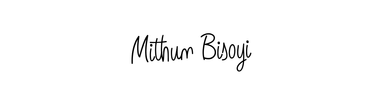 Mithun Bisoyi stylish signature style. Best Handwritten Sign (Angelique-Rose-font-FFP) for my name. Handwritten Signature Collection Ideas for my name Mithun Bisoyi. Mithun Bisoyi signature style 5 images and pictures png