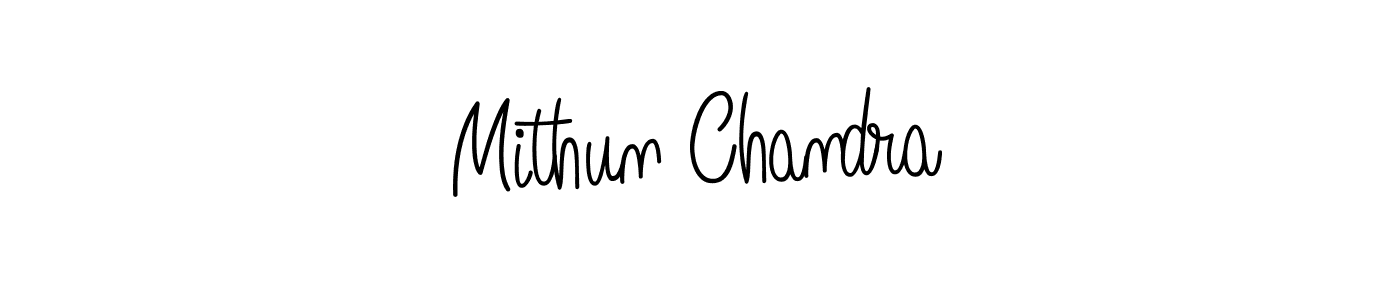 Design your own signature with our free online signature maker. With this signature software, you can create a handwritten (Angelique-Rose-font-FFP) signature for name Mithun Chandra. Mithun Chandra signature style 5 images and pictures png