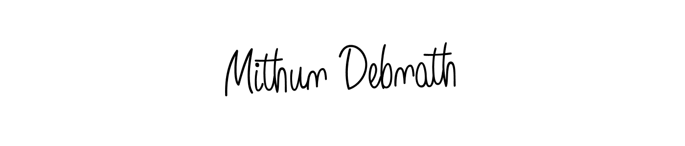The best way (Angelique-Rose-font-FFP) to make a short signature is to pick only two or three words in your name. The name Mithun Debnath include a total of six letters. For converting this name. Mithun Debnath signature style 5 images and pictures png