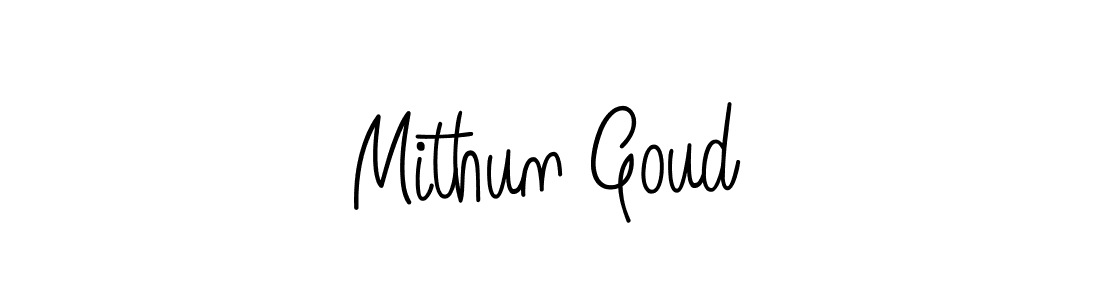 Also we have Mithun Goud name is the best signature style. Create professional handwritten signature collection using Angelique-Rose-font-FFP autograph style. Mithun Goud signature style 5 images and pictures png