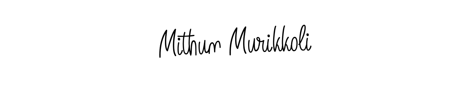 Also we have Mithun Murikkoli name is the best signature style. Create professional handwritten signature collection using Angelique-Rose-font-FFP autograph style. Mithun Murikkoli signature style 5 images and pictures png